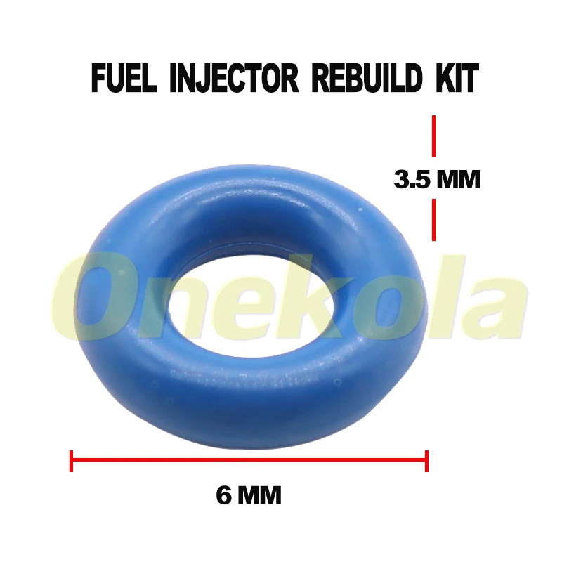100pieces Fuel Injector Oring Seals Kit 6*3.5mm Rubber Orings Fuel