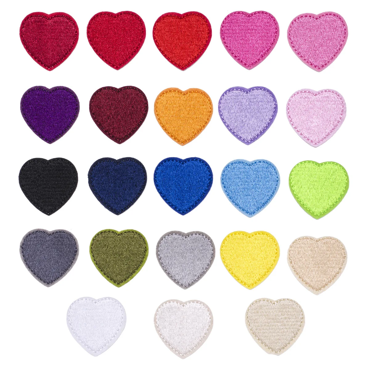 

Нашивки с надписью «Love Heart» для одежды, цветные, в форме сердца, с логотипом шляпа и сумка Shoes, вышитая аппликация, оптовая продажа