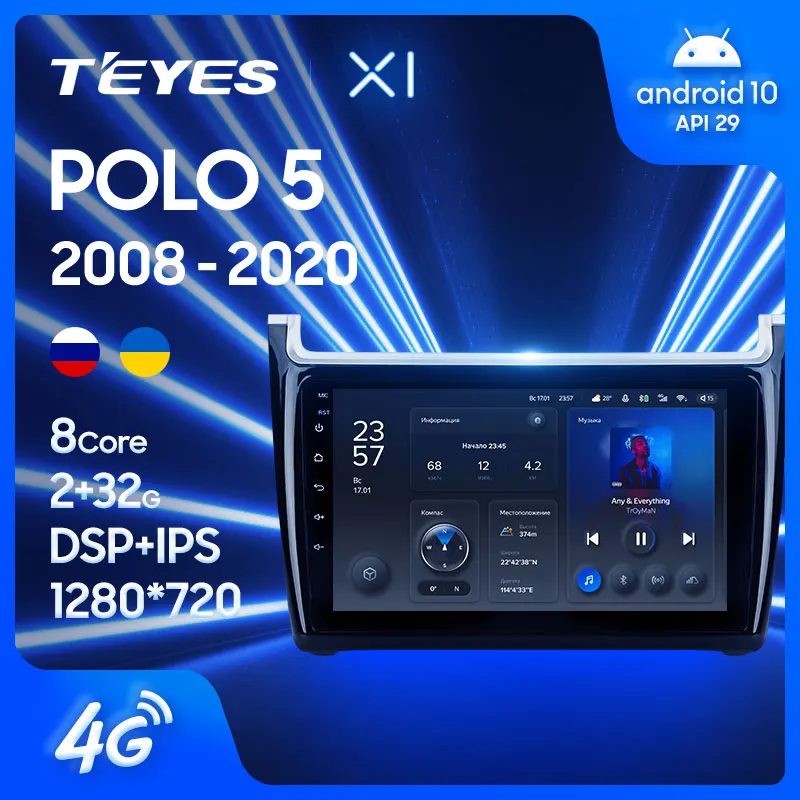Teyes x1 volkswagen polo