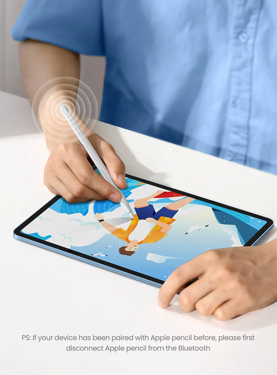 Caneta Stylus UGREEN-magnética para Apple Pencil, carregamento