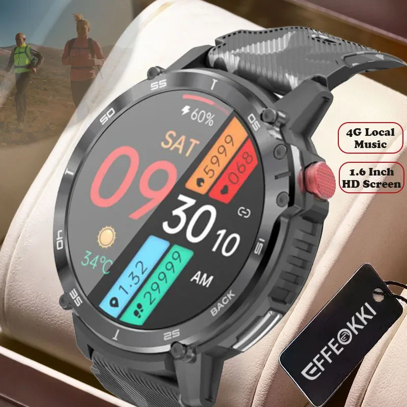 C22 Smartwatch Ultra Militare 4G Musica Locale Smart Watch Uomo Outdoor Tactical Ip68 Impermeabile Sport Bluetooth Call