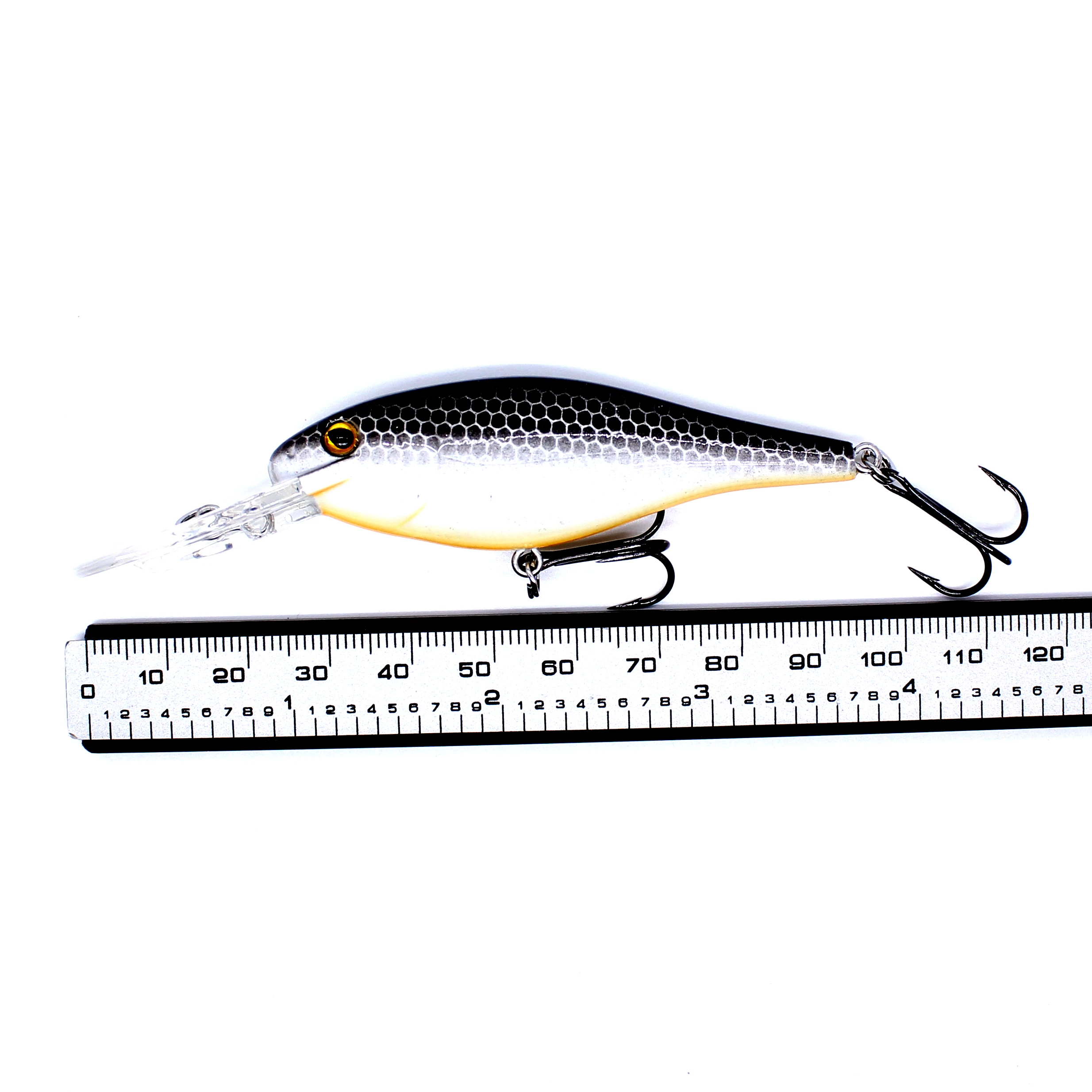 AOCLU Crankbait Wobblers 70mm 8.7g Floating Shad Hard Bait Minnow Diving Depth 1.5-3.3m Fishing Lure VMC Hook Tackle Quality