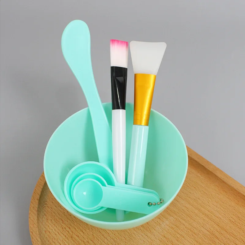 Kit Bols Mélange Masque Facial - 500 Ml - Applicateur Et Spatule - Pour Soins Maison Ou Salon - 3