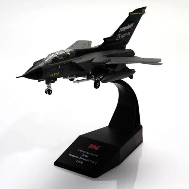 B-M1/100 Scale Panavia Tornado Fighter Military Aircraft Models Toy Display Airplane Gifts Collection Souvenirs F Standing Plane