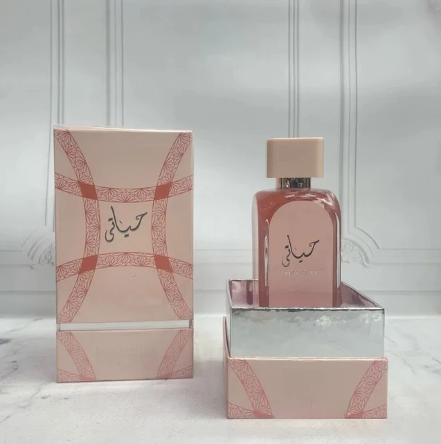 HAYAATI Beliebtes Naher Osten-Damenparfüm 100 ml – Dubai-Arabisch-inspirierter Duft, langlebig, luxuriöses Blumenmuster, Bestseller