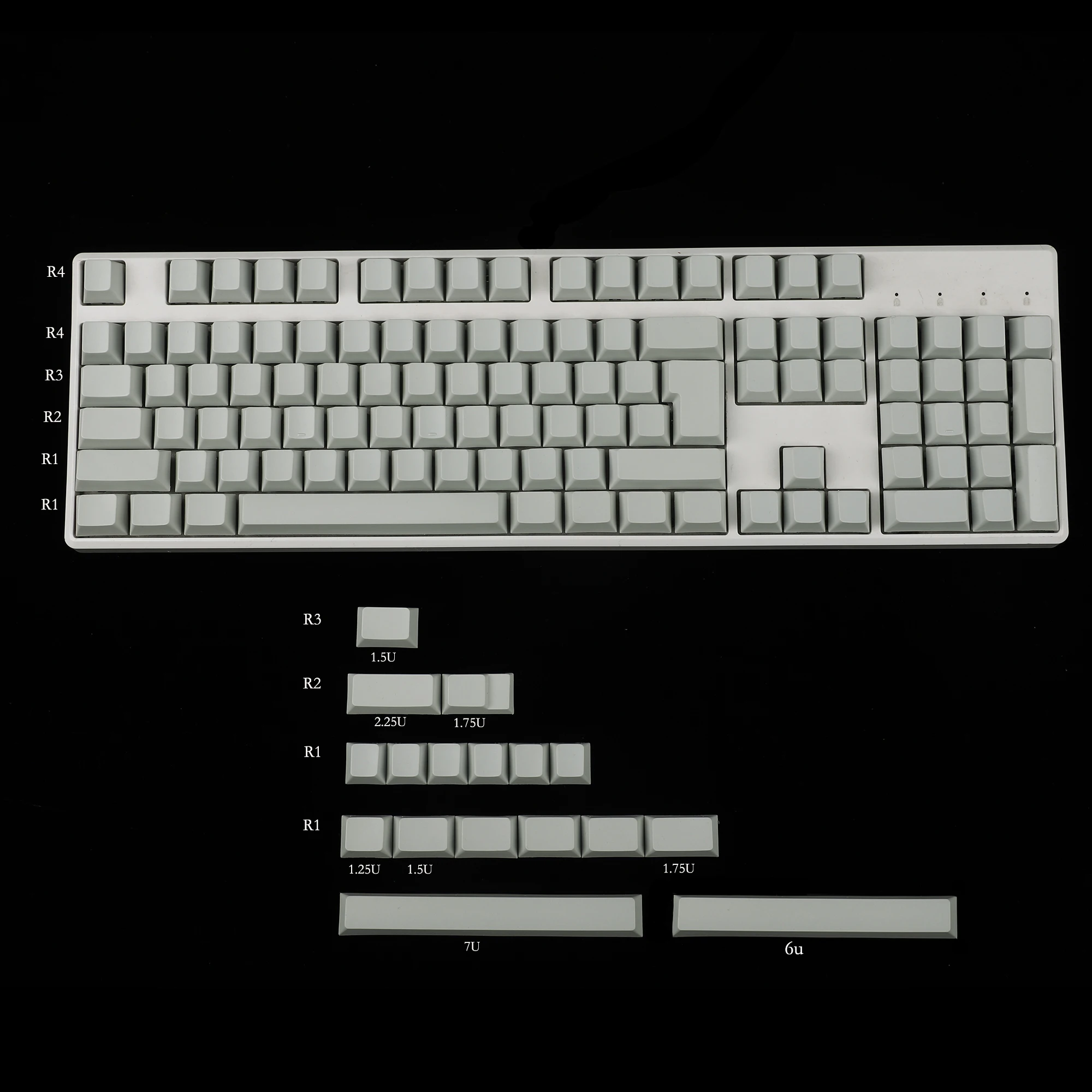 

121 Keys Blank Keycap Thick PBT Keycap Cherry Profile ANSI ISO Layout For Cherry MX Switches Mechanical Gaming Keyboard