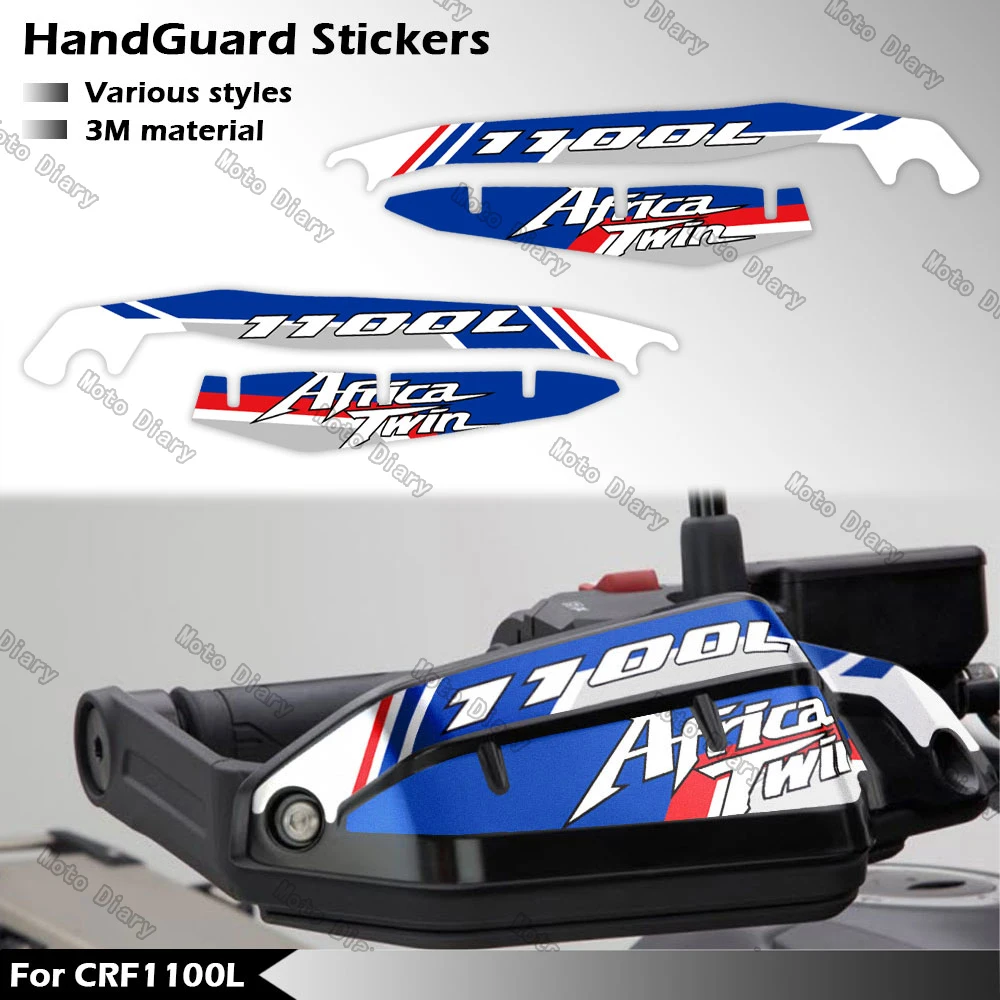 Motorcycle HandGuard Stickers Decals For CRF1100L Africa Twin CRF 1100L CRF 1100 L motorcycle stickers motorcycle helmet stickers motorcycle tank sticker custom stickers reflective stickers vinyl stickers graffiti stickers italy flag stickers wheel hub stickers motorcycle accessories