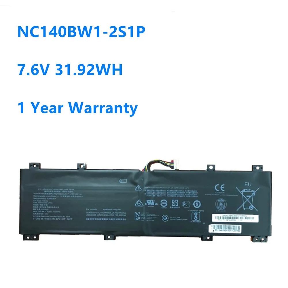 Новый NC140BW1-2S1P 7,6 V 31.92Wh/4200mah Аккумулятор для ноутбука Lenovo IdeaPad 100S-14IBR 0813002 2ICP4/58/145 аккумулятор для ноутбука lenovo ideapad 310 15abr l15l2pb4 2s1p 7 6v 30wh oem черная