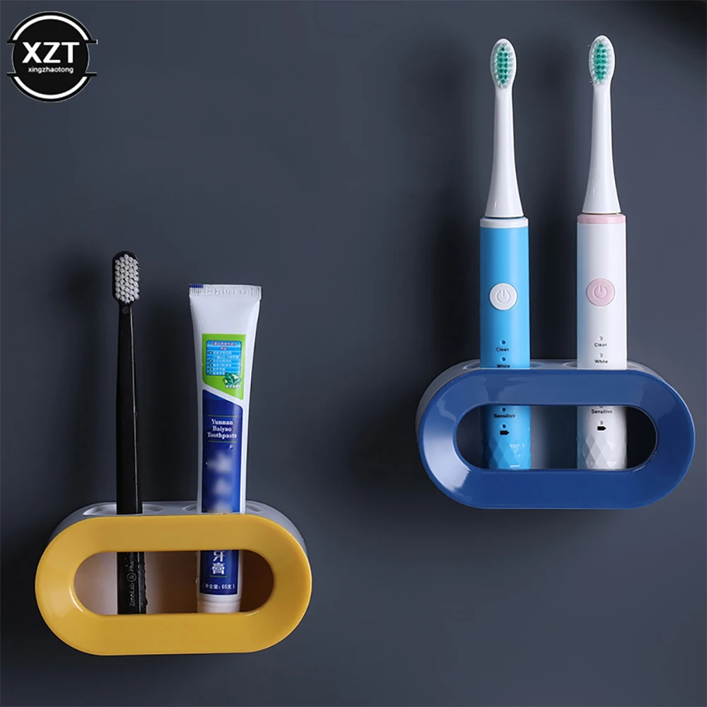Soporte de cepillo de dientes de montaje en pared con cubierta Soporte de  cepillo de dientes eléctrico Colgador de organizador de cepillo de dientes  BLESIY Porta cepillo de dientes