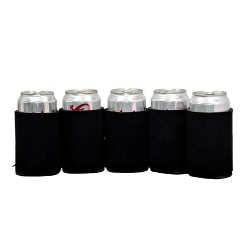 AD-20PCS 네오프렌 맥주 캔 쿨러, 음료 컵, 병 슬리브, 절연 랩 커버, 블랙, 신제품 5