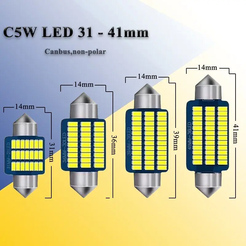 10 PCS C10W C5W ���� 31mm 36mm 39mm 41mm LED ���� Canbus 12V 7000K ��� �ڵ��� ���׸��� �� ���� ��ȣ�� Ʈ��ũ ����