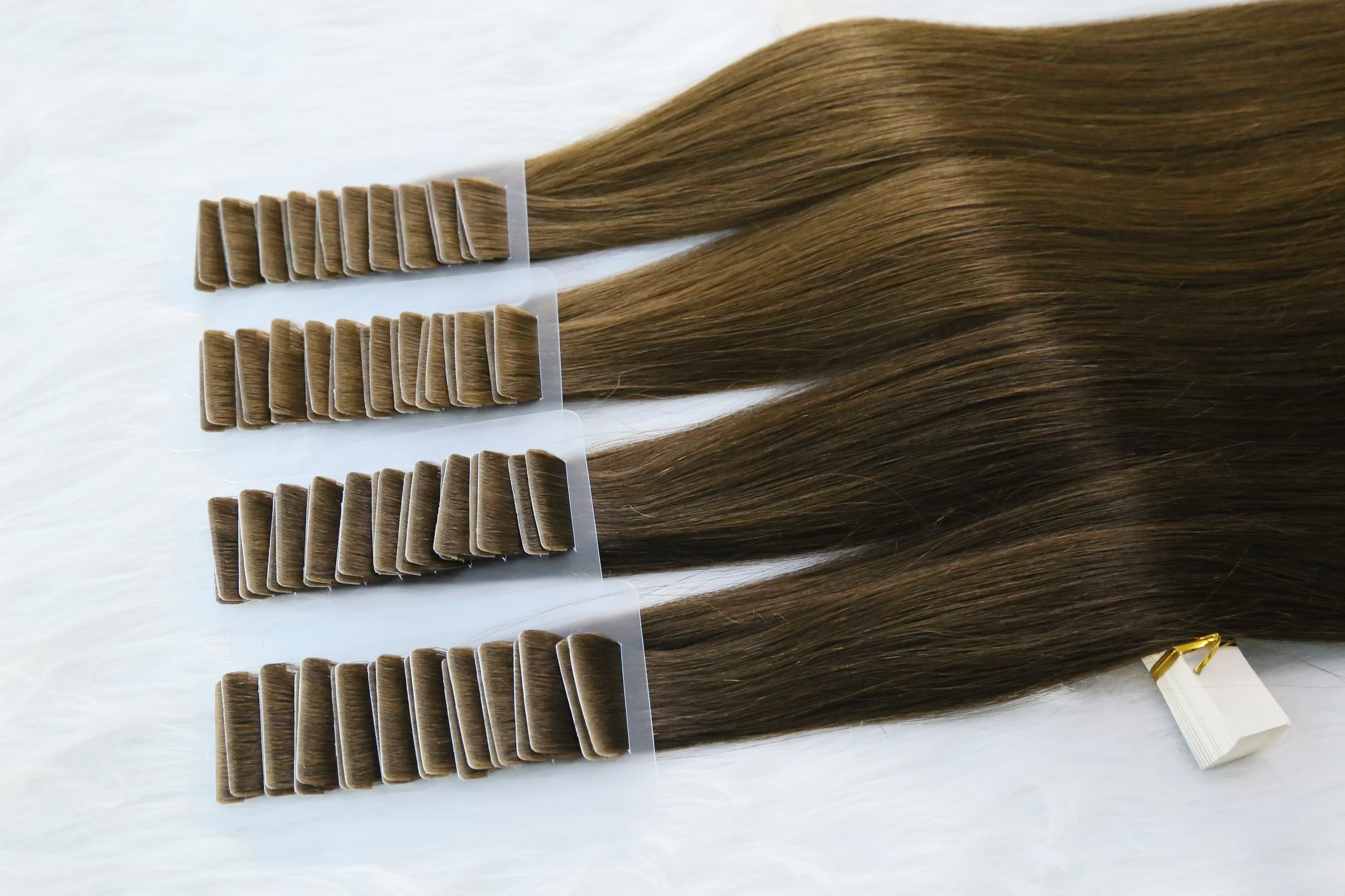 Injection Skin Hair Extensions Tape In Human Hairpieces Pre Bonded Hair Capsules Microlink Capsules Natural Straight 100g