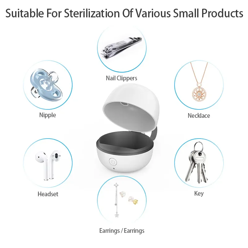 혁신적인 모체 필수품: 휴대용 UV 젖꼭지 살균기 케이스