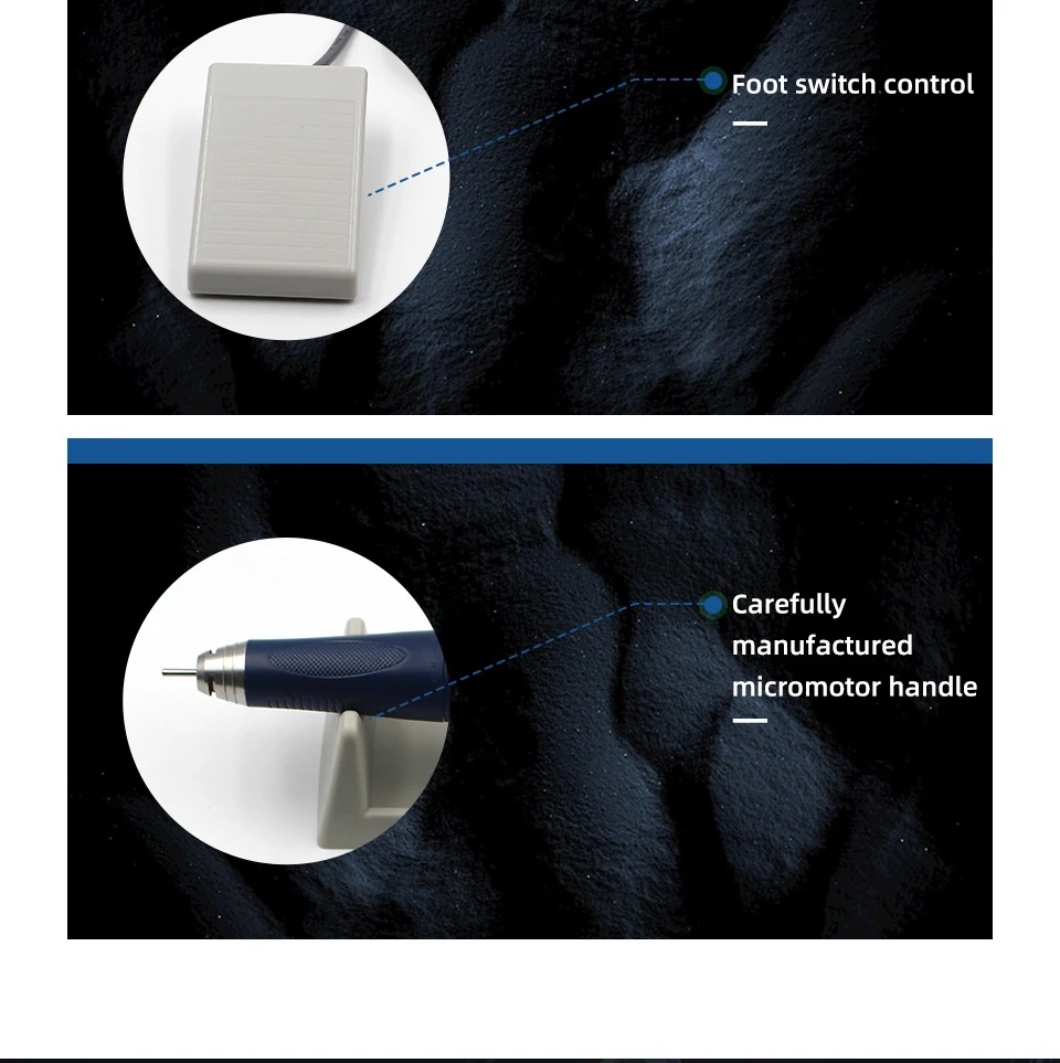 Micromotore da laboratorio brushless 70000 giri/min Manipolo per lucidatura dentale Strumento per odontoiatria Micromotore_voghion.com