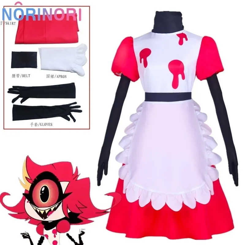 

Niffty Animal Hazbin Niff Cosplay Suit Cute Devil Roleplay Cloths Uniform Hotel Cosplay Halloween Party Women Dress