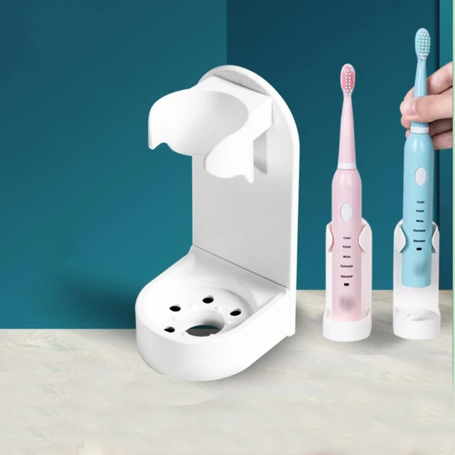 Soporte de silicona para cepillo de dientes eléctrico, estante de  almacenamiento antideslizante montado en la pared, accesorios de baño -  AliExpress