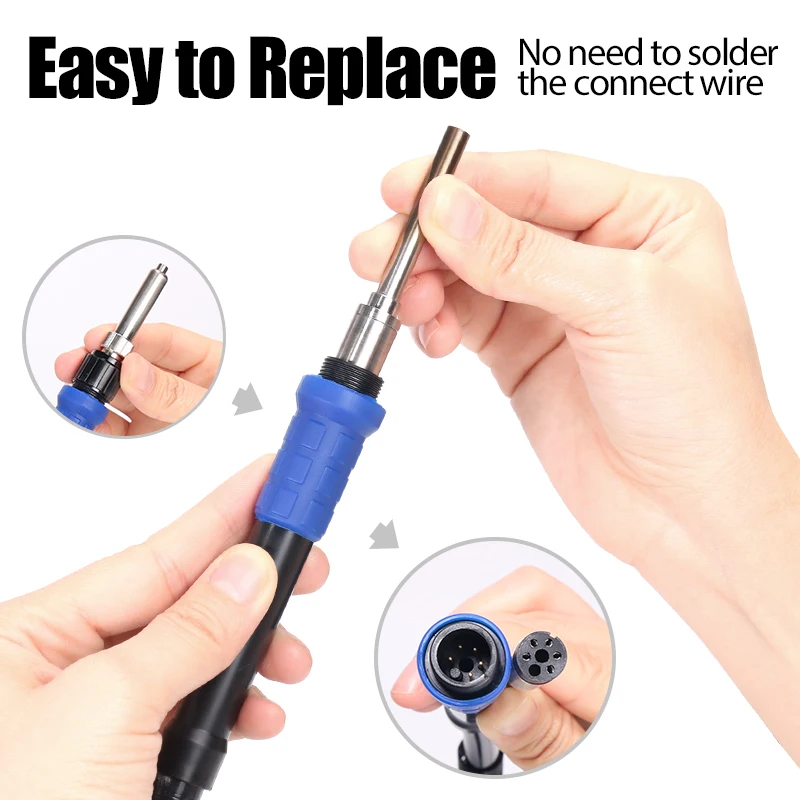 WEP 8509 Micro Hot Air Gun Soldering Station with 1.5mm 4mm Nozzle Temperture Adjustable BGA Rework Station For Phone Repair 4