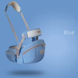 Ergonomic Portable Baby Hip Seat and Carrier with Front-Facing Sling (Blue)