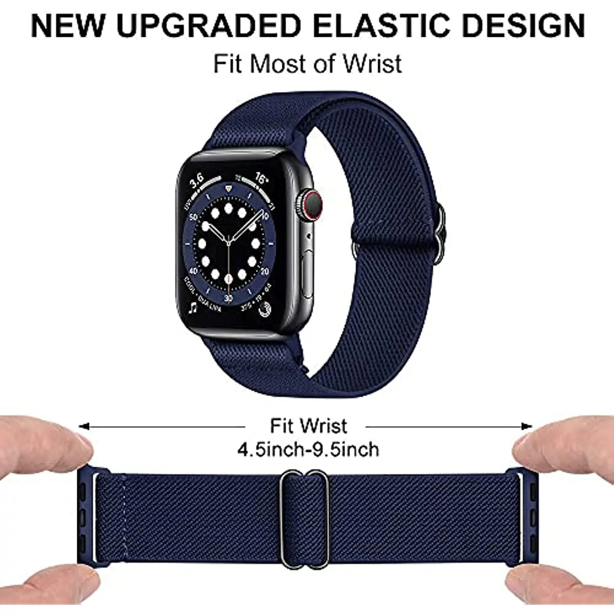 Enhanced Nylon Knitted Elastic Watch Strap Bracelet