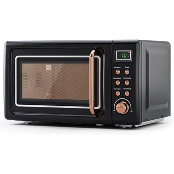 Compact Retro Countertop Microwave 1