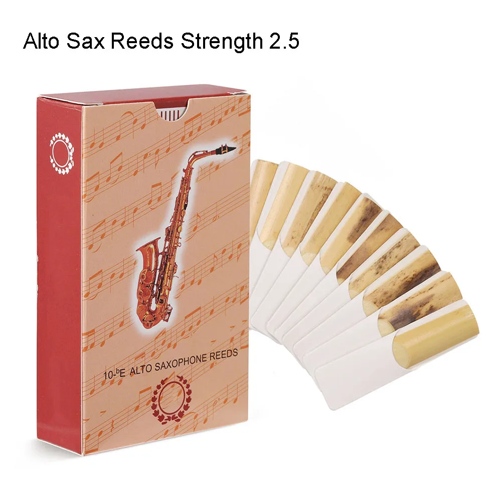 10 Pz Contralto Sax Canne Forza 2.5 Tenore Soprano Contralto Sassofono Canne Woodwind Strumento Clarinetto Accessori