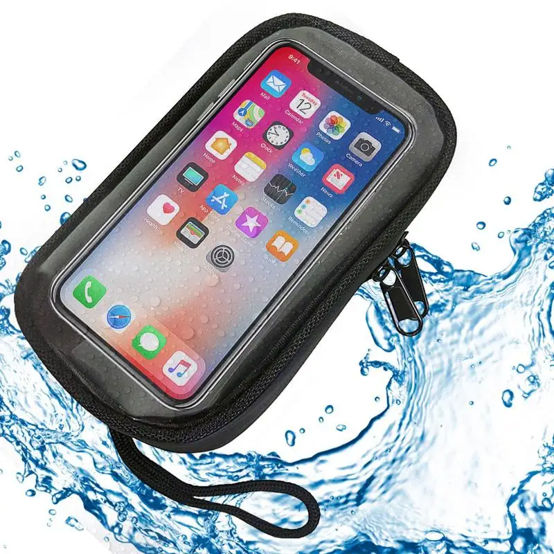 

Waterproof Phone Pouch Waterproof Phone Case With Hand Strap Magnetic Adsorption Mobile Navigation Package Bike Accessories