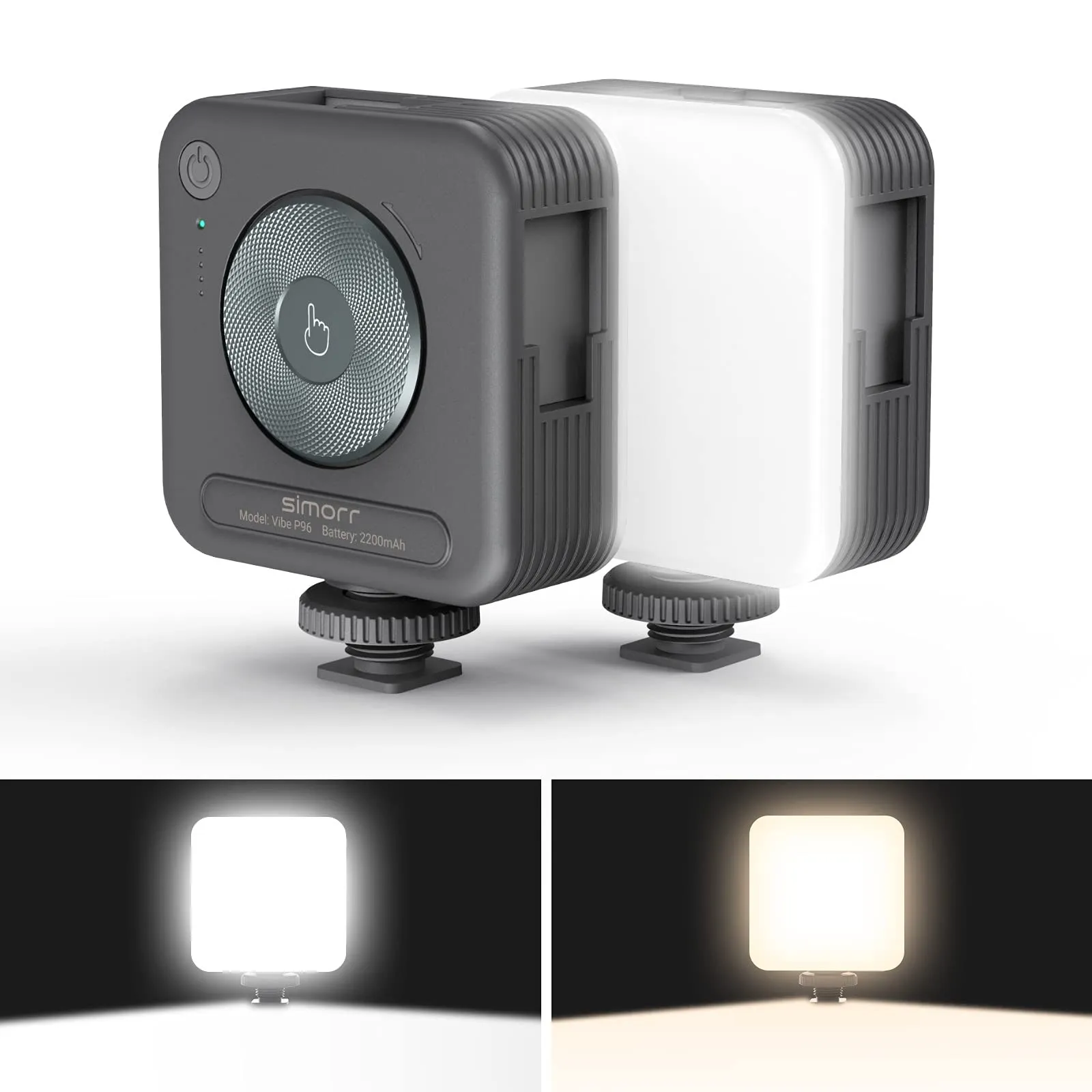 P96 LED Video Light Mini LED Camera Lights 2200mAh 6500k Zoom Photo Video Lighti