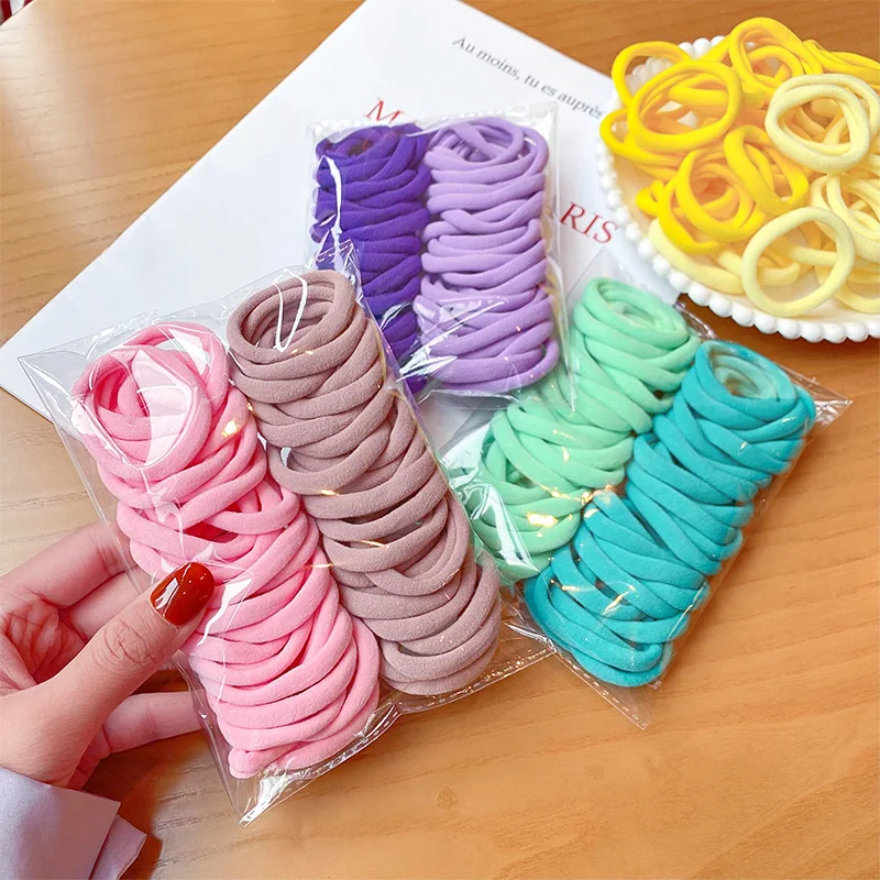 y2k Women's 180pcs/box Olive Rubber bands Girl's Colorful Hair Tie fashion  ring hair bands hair accessories - AliExpress