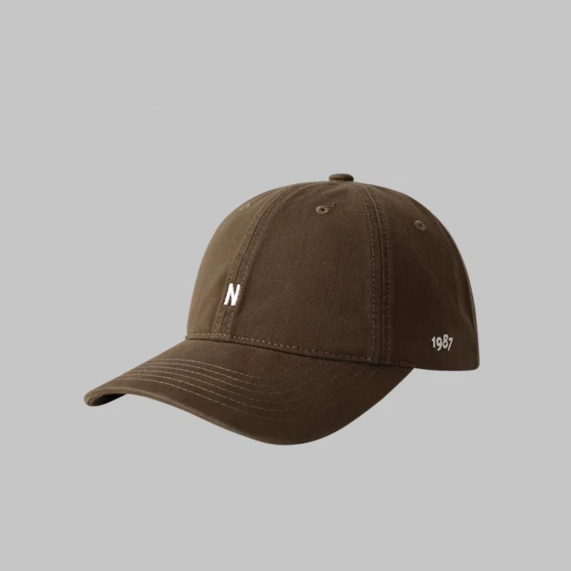 N-Buchstaben bestickte Entenschnabelkappe für Sonnenschutz und kleines Gesicht, vielseitige Soft-Top-Baseballkappe für Männer und Frauen – Detail 15