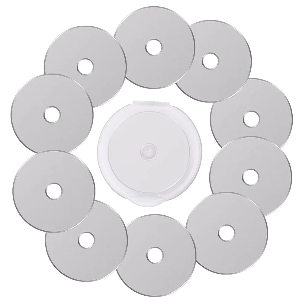 

45MM Rotary Cutter Blades 5/10 Pack Sharper Rotary Cutter Replacement Blades for DIY Sewing Quilting Supplies Fabric and Crafts