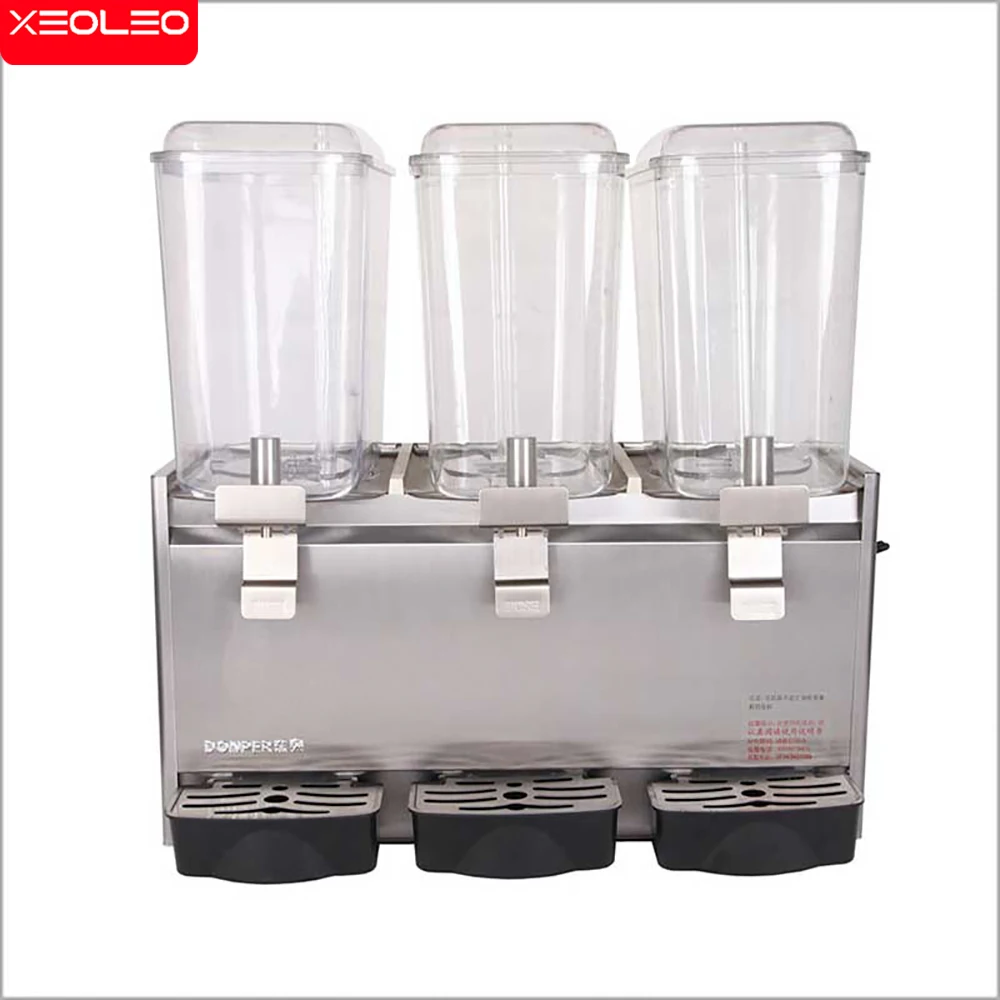 Xeoleo Three Jars Cold Drink Machine 18l*3 Fruit Juice Dispenser