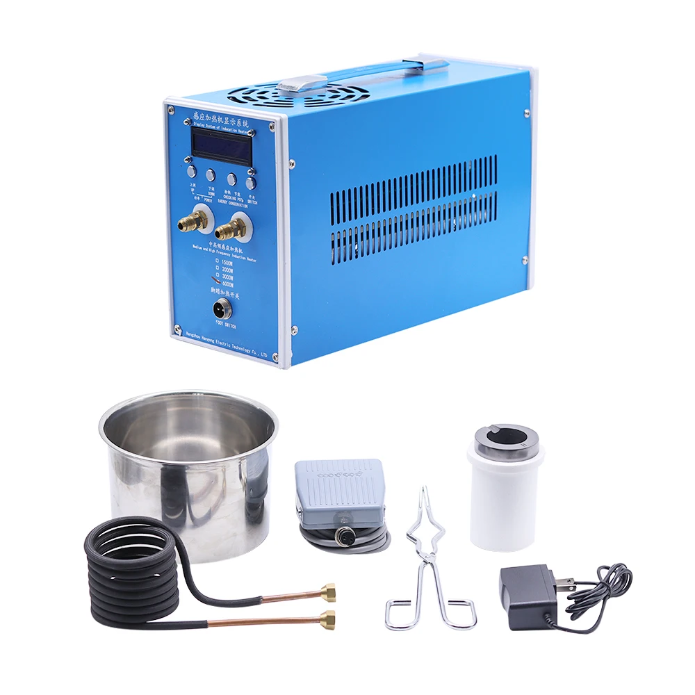 12KW Induction Heater Induction Heating Machine Metal Smelting Furnace High Fre