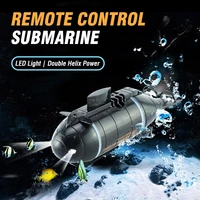 Mini Rc Boat Toys for Kids Remote Control Submarine with Led Simulation Model Radio-Controlled Nuclear Submarine Childern Gift 1