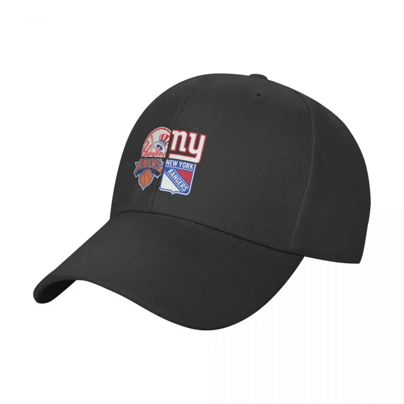 

New York Sports Quad 1 Baseball Cap Visor funny hat Bobble Hat Mens Women's
