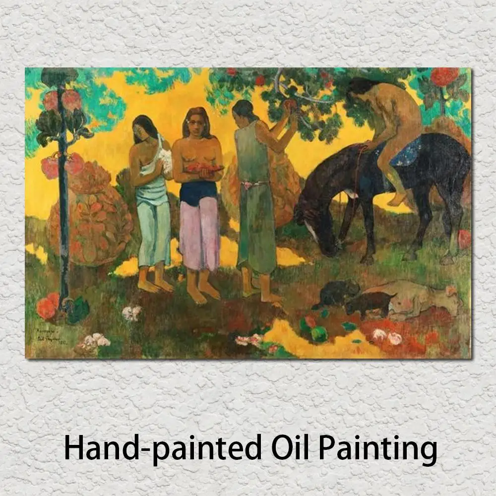 

Paul Gauguin Paintings of Rupe Rupe Fruit Gathering Modern Impressionism Art High Quality Hand Painted