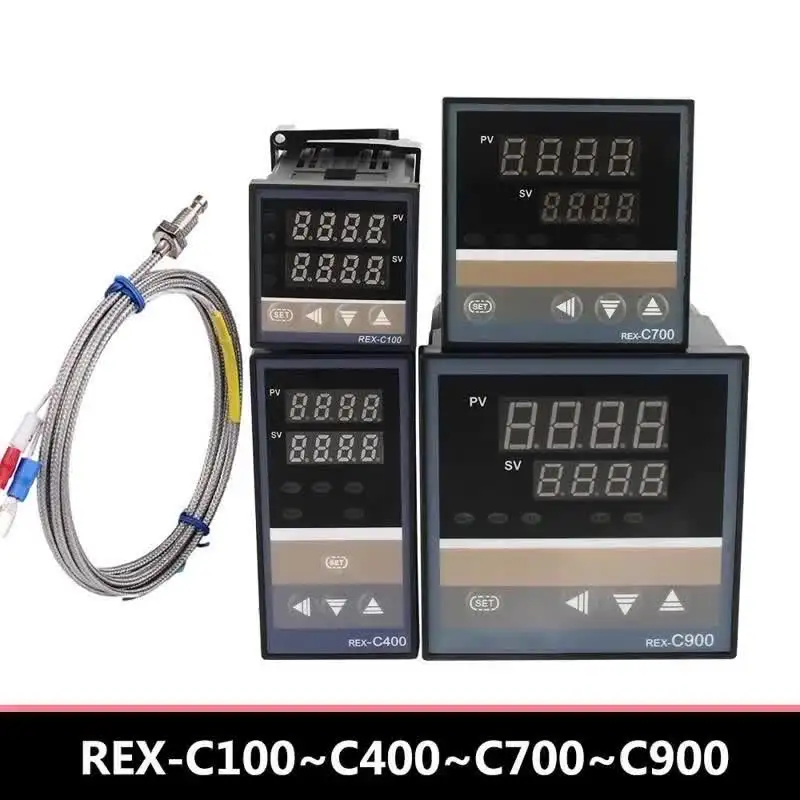 Termostato Digitale PID REX-C700 AC 220V 0-400 Gradi con Ingresso Termocoppia e Uscita Relè