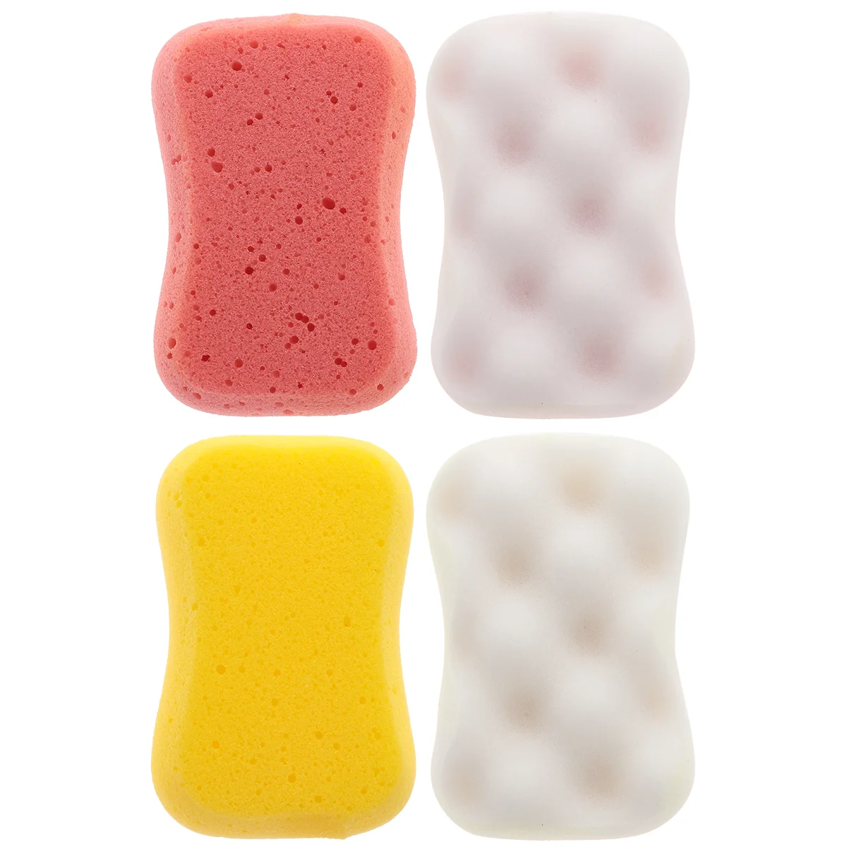 

4 Pcs Body Exfoliating Sponge for Shower Scrubber Bath & Bathing Accessories Sponges Washbasin