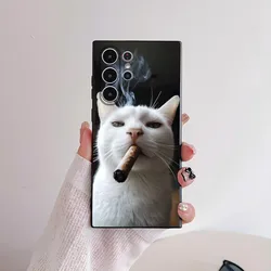 Pet Cat Funny Memes Frosted Non - Slip Full Cover Phone Case - Samsung S22 (Z1)