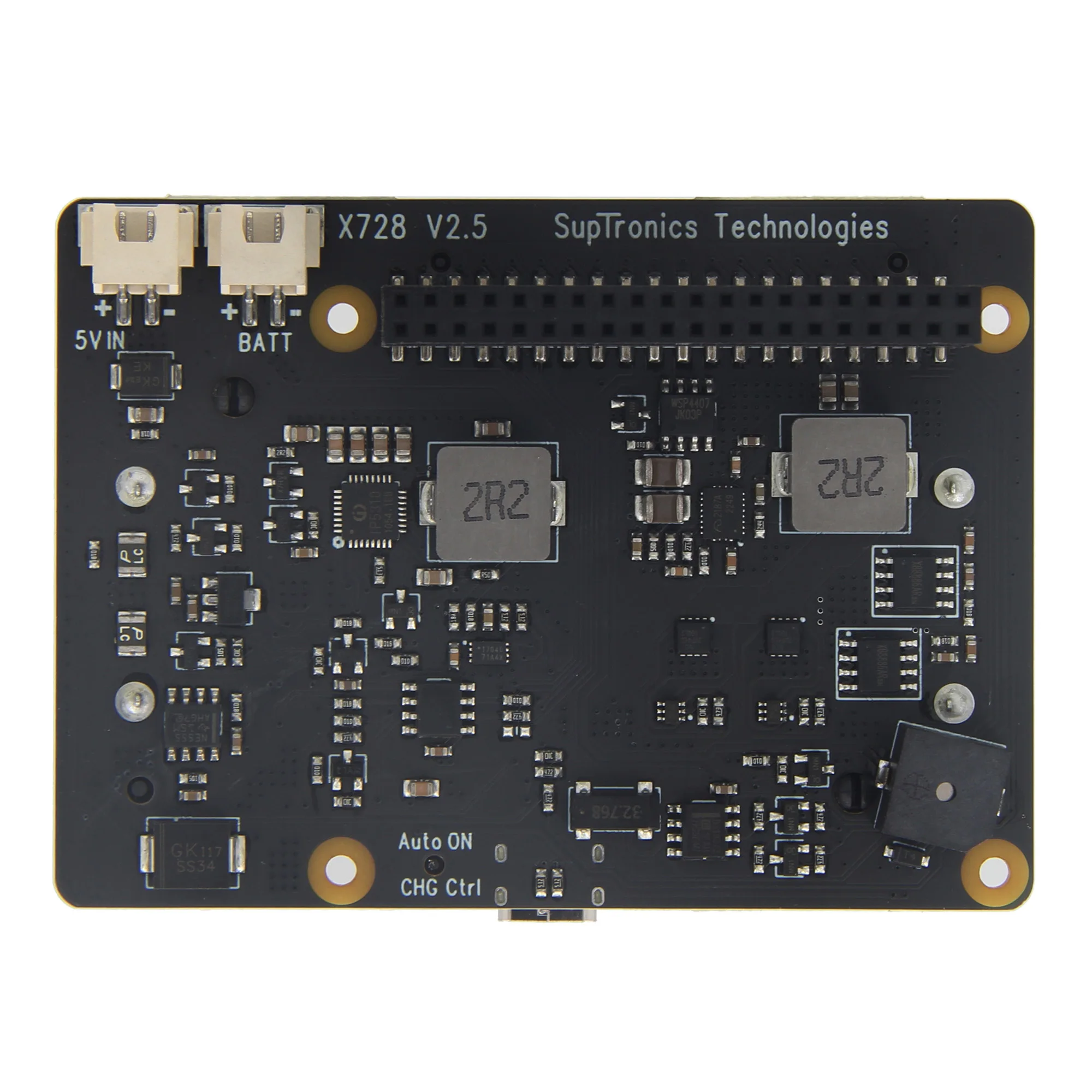 アミン B-up X728 V2.5 UPS HAT Power & Management Board for Raspberry Pi 5B/ 4B