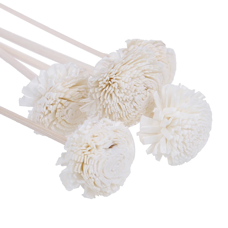 5pcs 22cm Daisy Flower Rattan Reeds Fragrance Diffuser Non-fire Replacement Refill Sticks Home Decoration