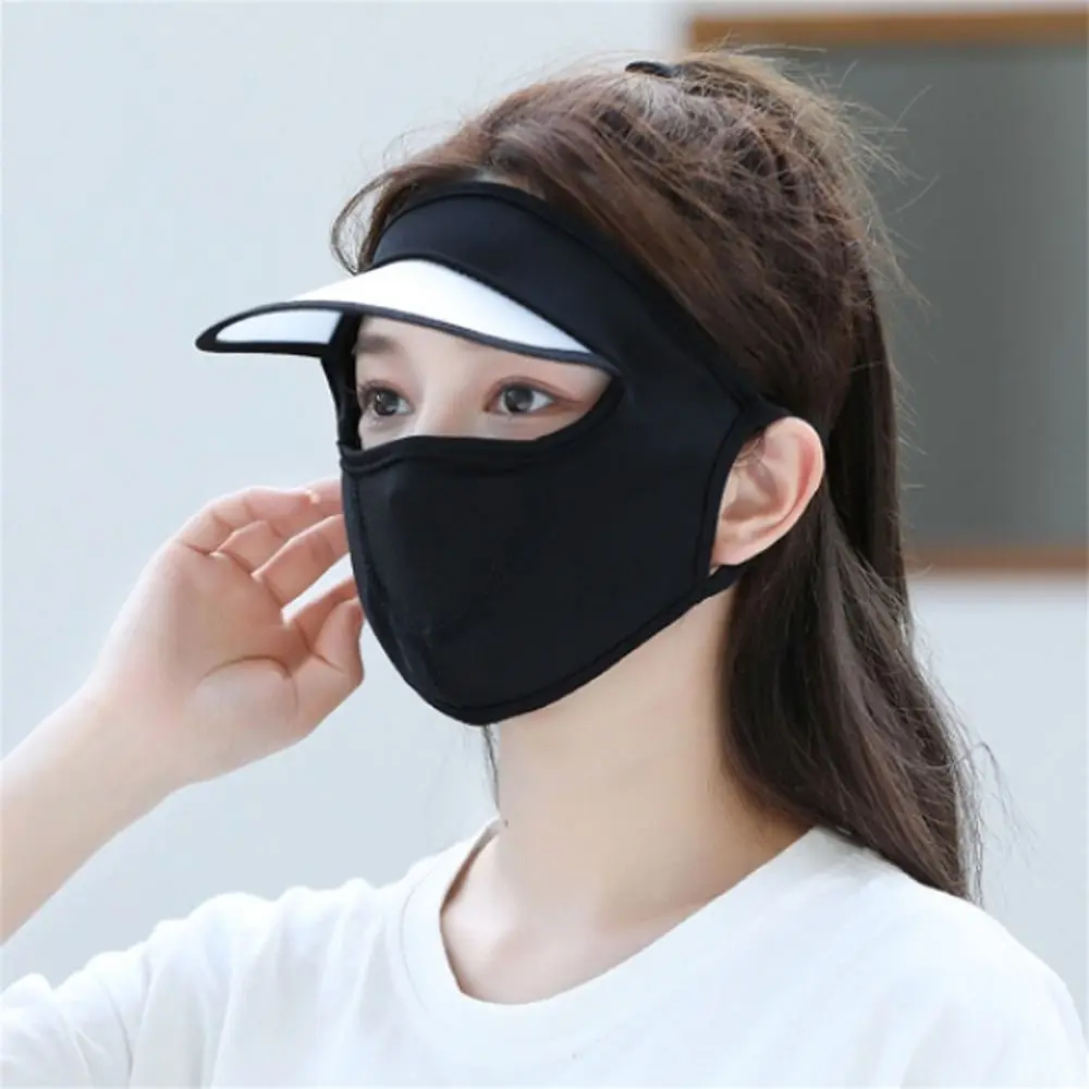 Sommer Eisseide Uv-schutz Gesichtsmaske Mit Schild Für Wandern_voghion.com