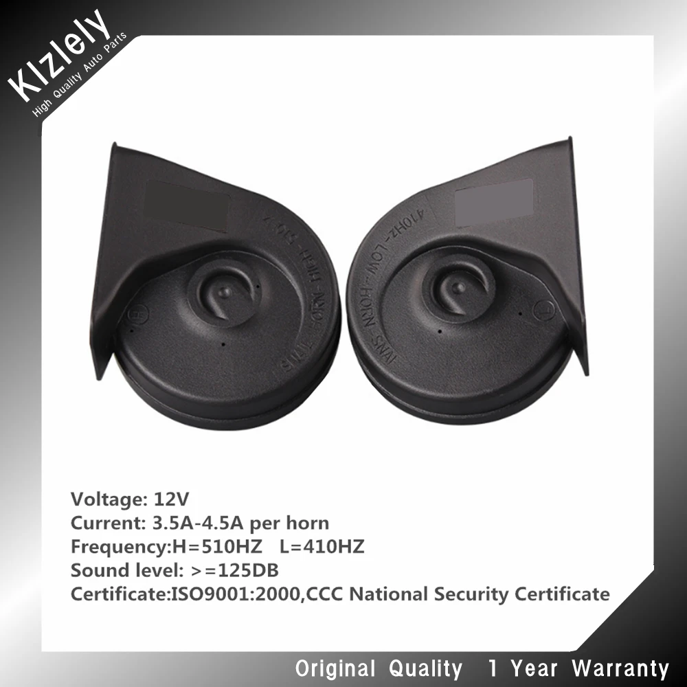 Snail Type Horn For KIA Carnival K5 Sorento Picanto 12V 410/510Hz Loud AutoHorn 110-125Db Twin Tone Waterproof Car Horns