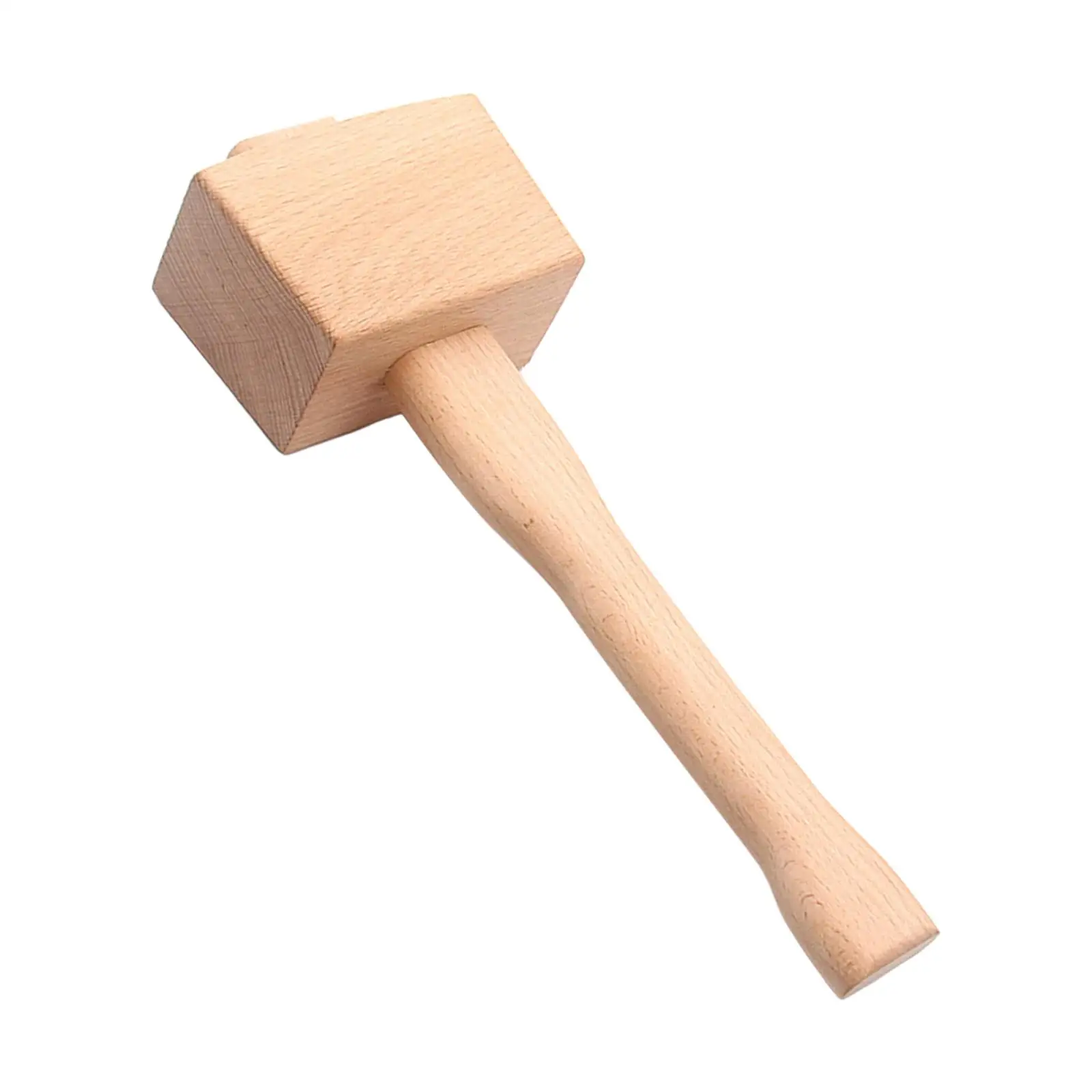 Beech Solid Wood Mallet Hand Tool Durable Beechwood Hammer Malle Portable Mallet Professional Wooden Hammer for Leather Craft