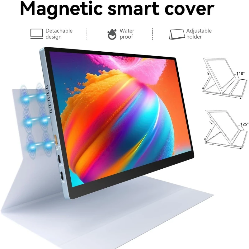 쇼스크린 10.5인치 OLED 2.5K 휴대용 터치 모니터, 100% DCI-P3, 윈도우 안드로이드 스위치용