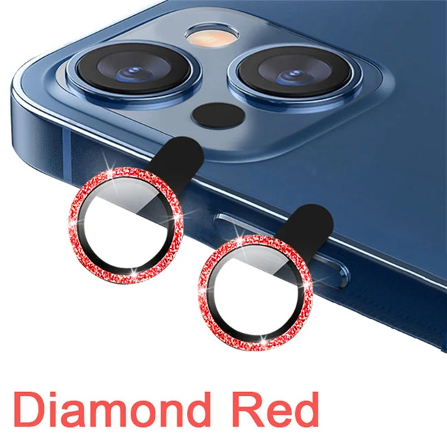 Metal Ring Camera Protectors with Lens Glass Film Cover