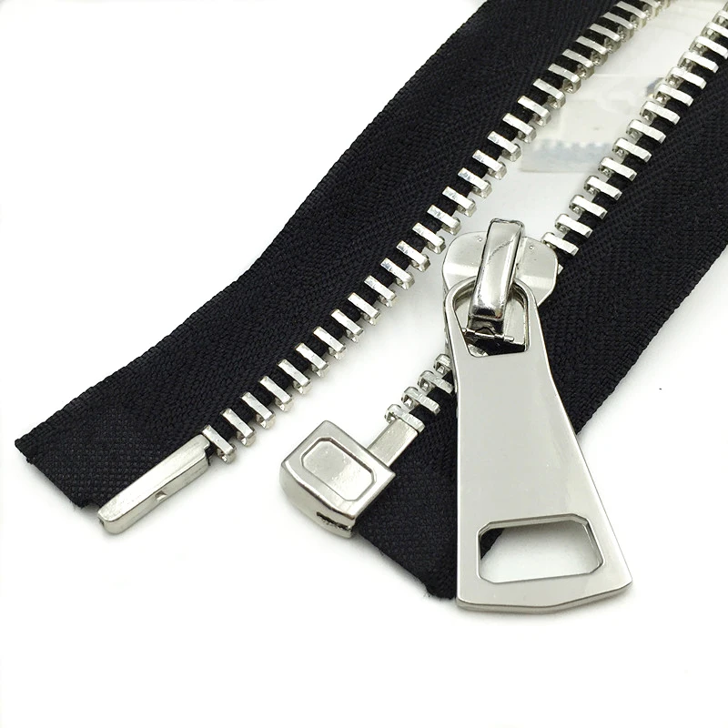 1pc Open-End Metal Zippers  10# 70/80/90cm Zipper Zips for Sewing Down Coat Garments Zipper Sewing Accessories Tools 