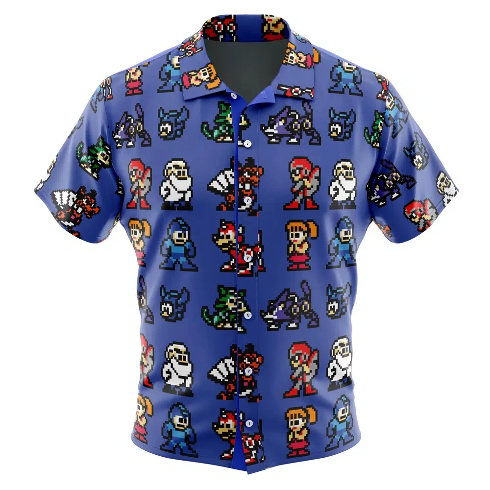 Sanemi Shinazugawa Demon SlayerButton Up Hawaiian ShirtFashion Trend Breathable Loose Versatile Casual Sports Summer Men 3