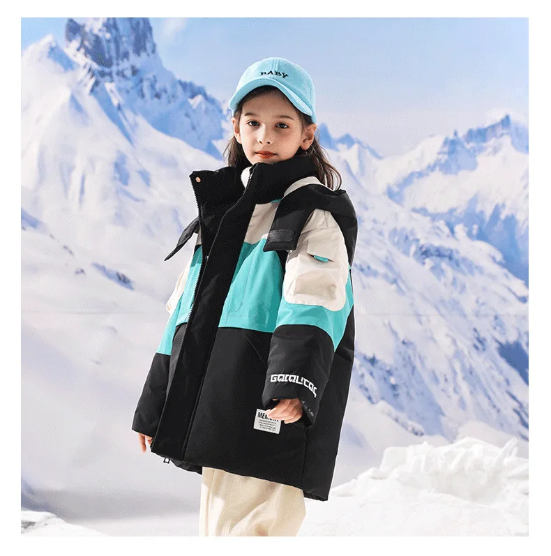 OLEKID 2025, russische Winter-Kinder-Daunenjacke für Jungen, wasserdicht, verdickt, warm, für Teenager, Jungen, Skijacke, Mantel, 3–16 Jahre, Kinderparkas – Detail 11