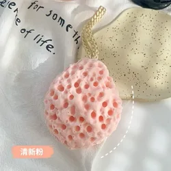 Luxurious Japanese Soft and Absorbent Bathing Sponge Set - Perfect for Relaxation and Makeup Removal (Pink  1 PCS)