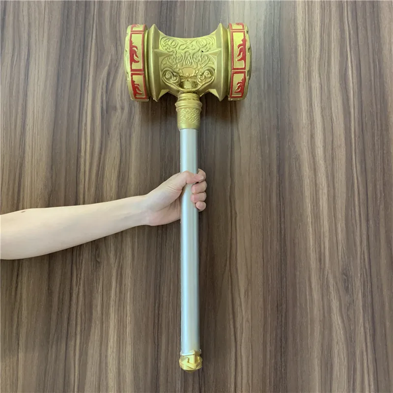 57cm Hammer Area of Douluo Continent Gold Copper Hammer Killing God Hammer Collection Weapon Gift For Boys Safety PU Prop Model 6